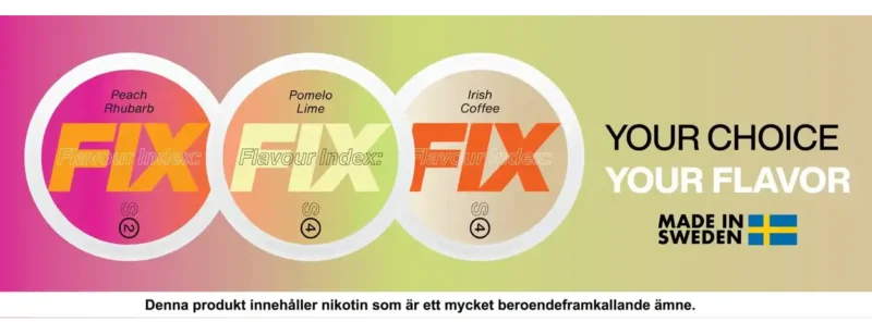 Bild på FIX Snus banner