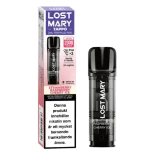 Lost Mary Tappo Strawberry Raspberry Cherry Ice - 2x Pod