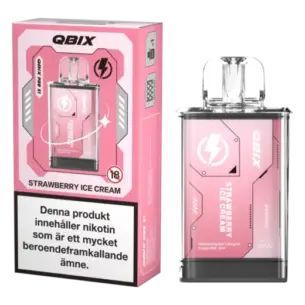 QBIX Strawberry Ice Cream 14mg - Pod