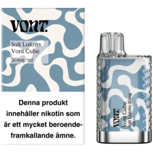 Vont Cube Salt Lakrits 20mg