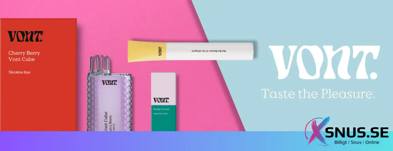 Banner Vont Vape - xsnus.se - billigt snus online
