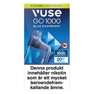 Bild på Vuse Go Box 1000 Blue Raspberry 20mg | Xsnus billig Vape Online