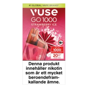 Bild på Vuse Go Box 1000 Strawberry Ice 20mg | Xsnus billig Vape Online
