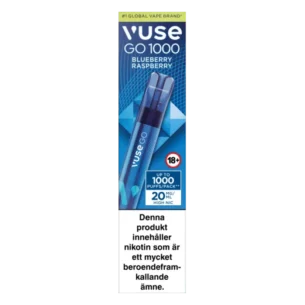 Bild på Vuse Go Pen 1000 Blue Raspberry 20mg | Xsnus billig Vape Online