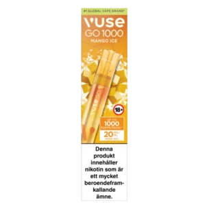 Bild på Vuse Go Pen 1000 Mango Ice 20mg | Xsnus billig Vape Online